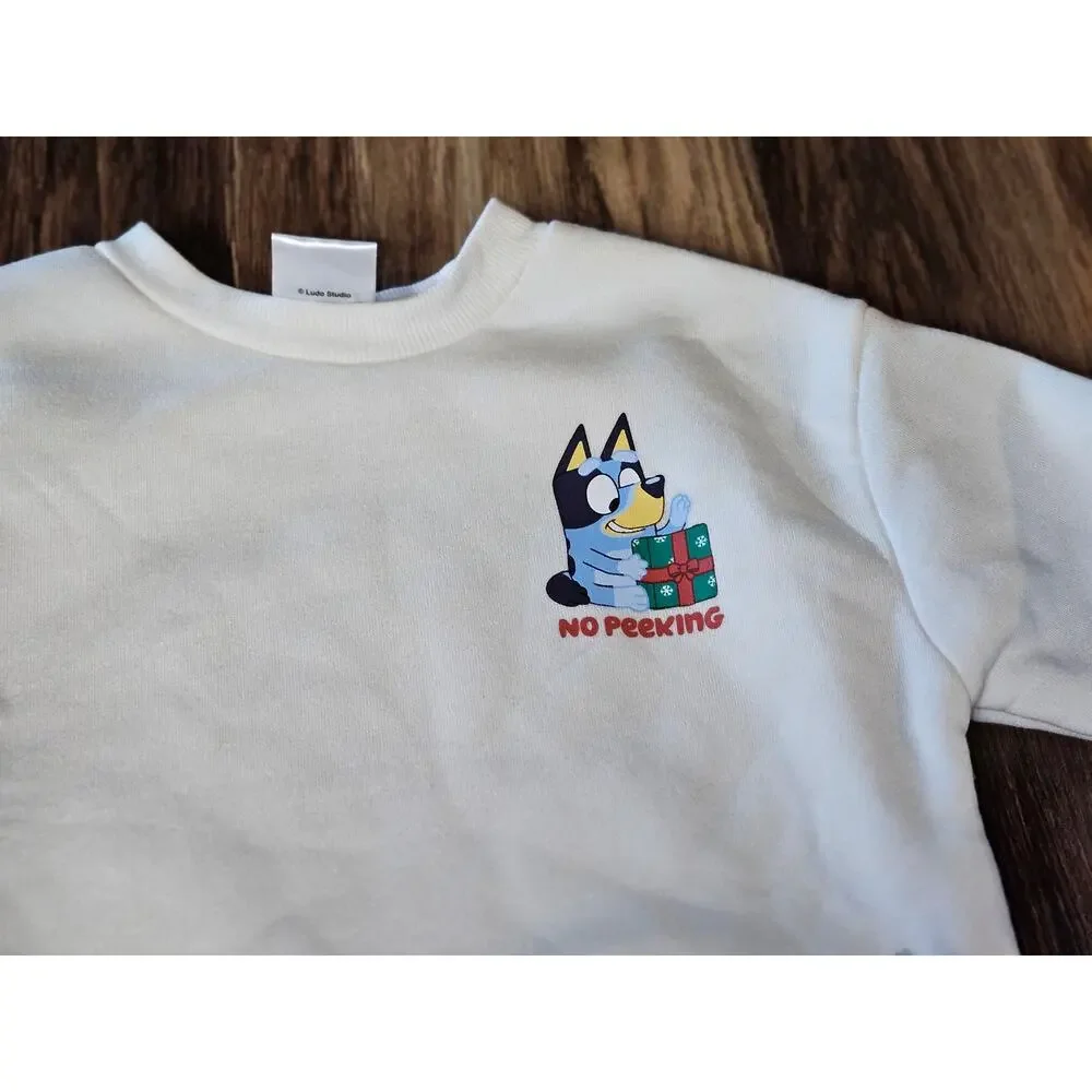 Toddler Bluey Christmas Sweatshirt NWT Size 3T
